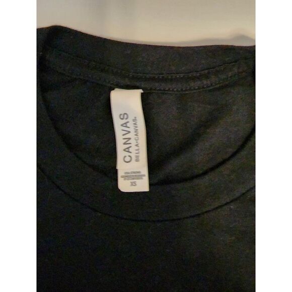 Canvas Printed T-Shirt XS in Black - Picture 6 of 6